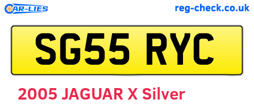 SG55RYC are the vehicle registration plates.