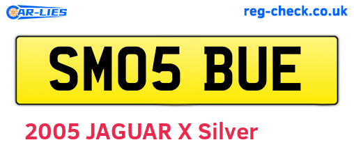 SM05BUE are the vehicle registration plates.