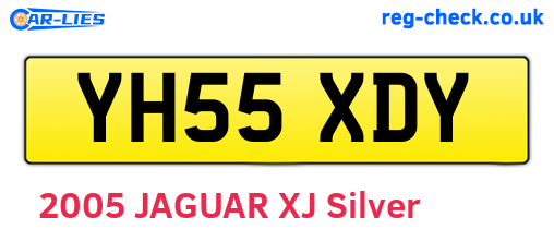 YH55XDY are the vehicle registration plates.