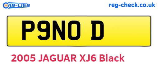 P9NOD are the vehicle registration plates.