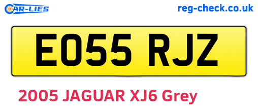 EO55RJZ are the vehicle registration plates.