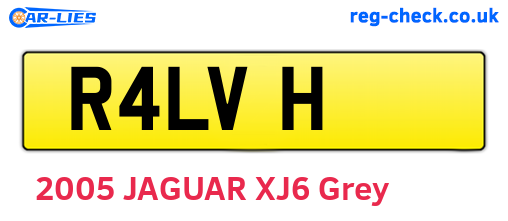 R4LVH are the vehicle registration plates.
