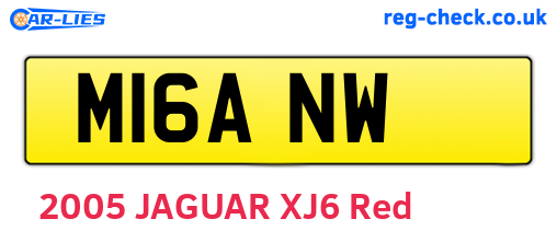 M16ANW are the vehicle registration plates.