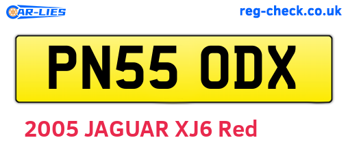 PN55ODX are the vehicle registration plates.