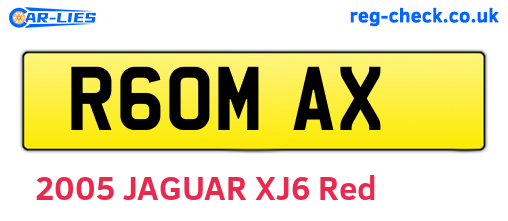 R60MAX are the vehicle registration plates.