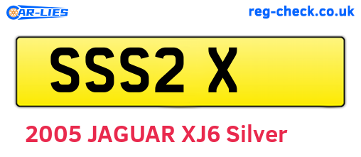 SSS2X are the vehicle registration plates.