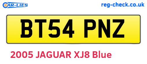 BT54PNZ are the vehicle registration plates.