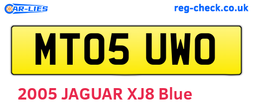 MT05UWO are the vehicle registration plates.