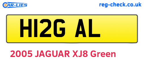H12GAL are the vehicle registration plates.