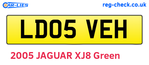 LD05VEH are the vehicle registration plates.