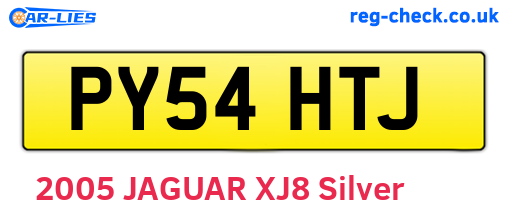 PY54HTJ are the vehicle registration plates.