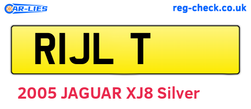 R1JLT are the vehicle registration plates.