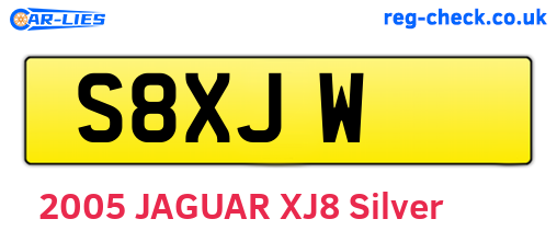 S8XJW are the vehicle registration plates.