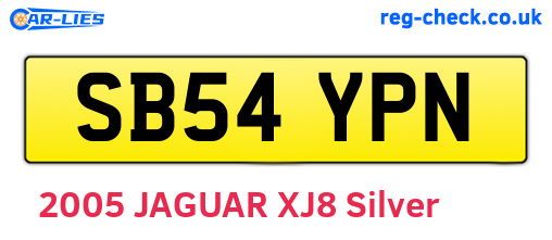 SB54YPN are the vehicle registration plates.