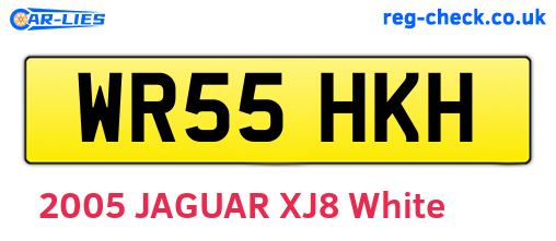 WR55HKH are the vehicle registration plates.