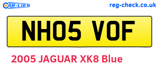 NH05VOF are the vehicle registration plates.