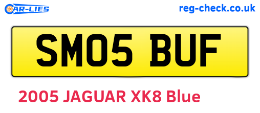 SM05BUF are the vehicle registration plates.