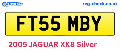 FT55MBY are the vehicle registration plates.
