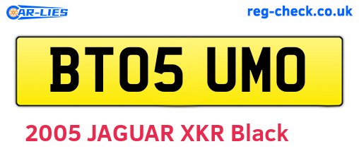 BT05UMO are the vehicle registration plates.