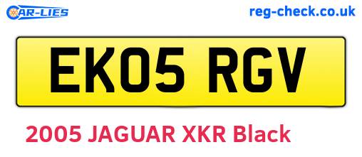EK05RGV are the vehicle registration plates.