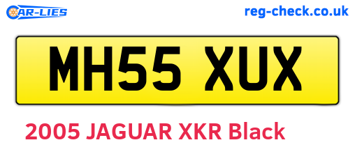 MH55XUX are the vehicle registration plates.