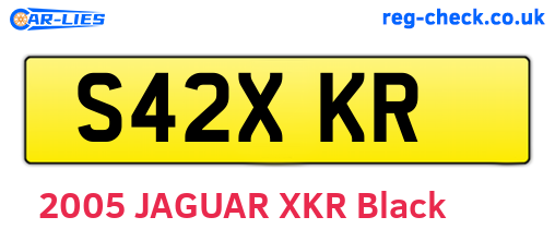 S42XKR are the vehicle registration plates.