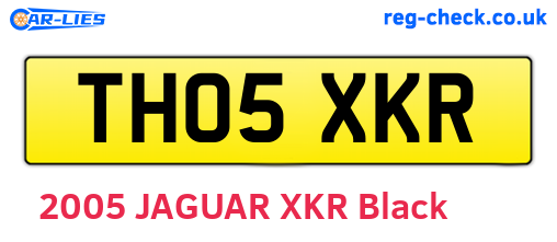 TH05XKR are the vehicle registration plates.