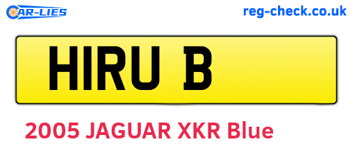 H1RUB are the vehicle registration plates.