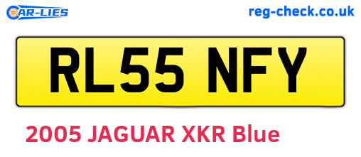 RL55NFY are the vehicle registration plates.