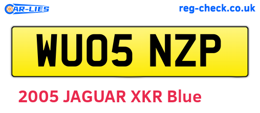 WU05NZP are the vehicle registration plates.
