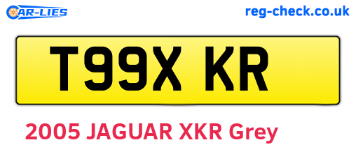 T99XKR are the vehicle registration plates.