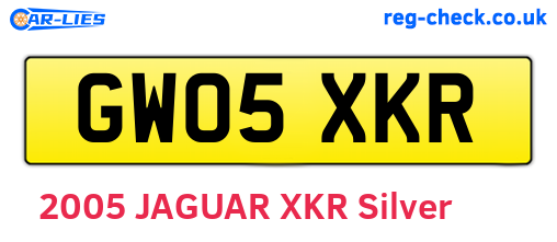 GW05XKR are the vehicle registration plates.