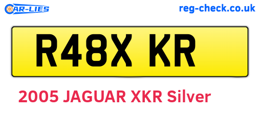 R48XKR are the vehicle registration plates.