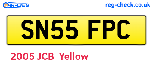 SN55FPC are the vehicle registration plates.