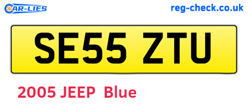 SE55ZTU are the vehicle registration plates.