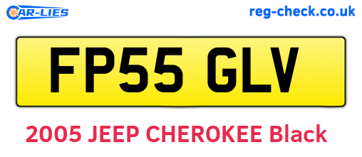 FP55GLV are the vehicle registration plates.