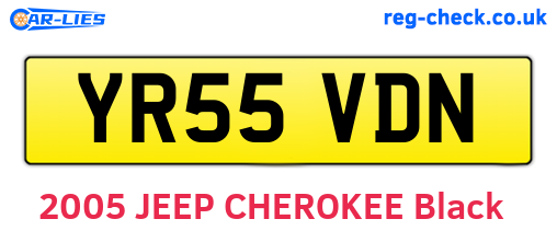 YR55VDN are the vehicle registration plates.