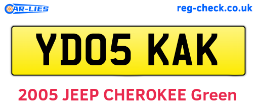 YD05KAK are the vehicle registration plates.