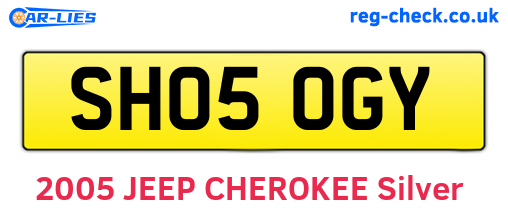 SH05OGY are the vehicle registration plates.