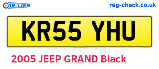 KR55YHU are the vehicle registration plates.