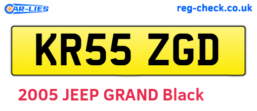 KR55ZGD are the vehicle registration plates.