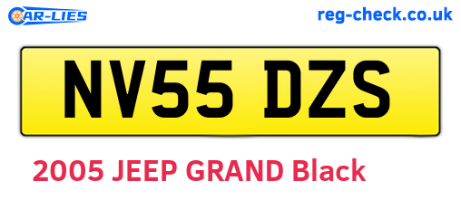 NV55DZS are the vehicle registration plates.