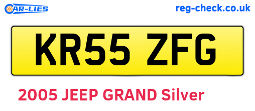 KR55ZFG are the vehicle registration plates.