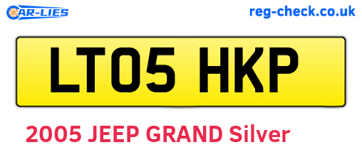 LT05HKP are the vehicle registration plates.