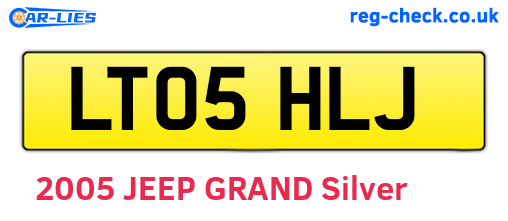 LT05HLJ are the vehicle registration plates.