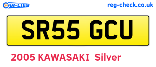 SR55GCU are the vehicle registration plates.