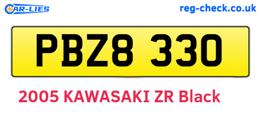 PBZ8330 are the vehicle registration plates.
