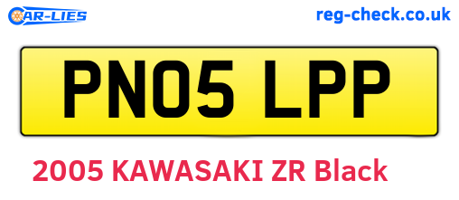 PN05LPP are the vehicle registration plates.