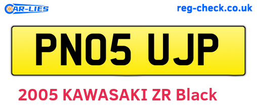 PN05UJP are the vehicle registration plates.