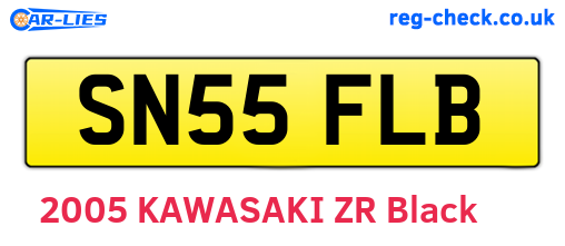 SN55FLB are the vehicle registration plates.